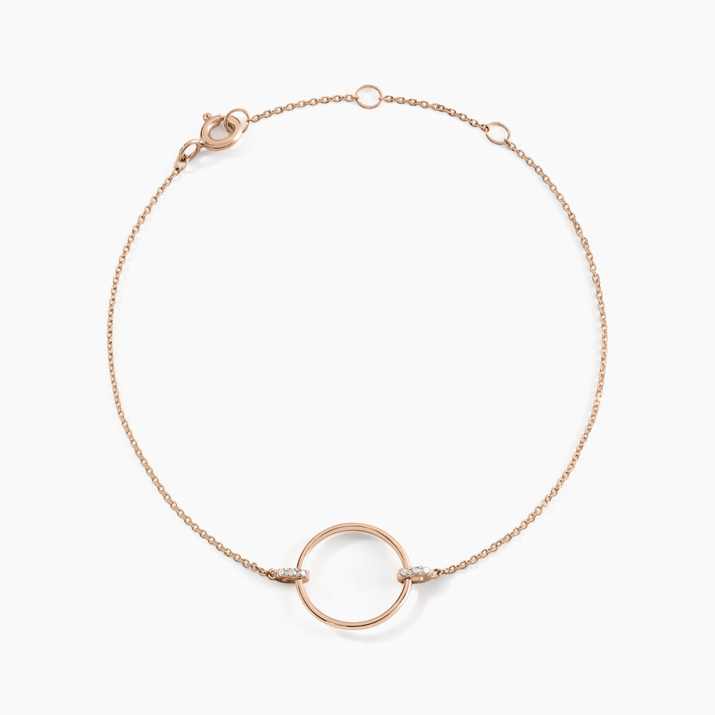 Bracelet Proserpine Or Rose Diamant - Bracelets Femme | Histoire d’Or