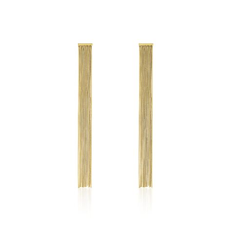 Boucles D'oreilles Pendantes Josephine Acier Doré - Boucles d'oreilles fantaisie Femme | Histoire d’Or