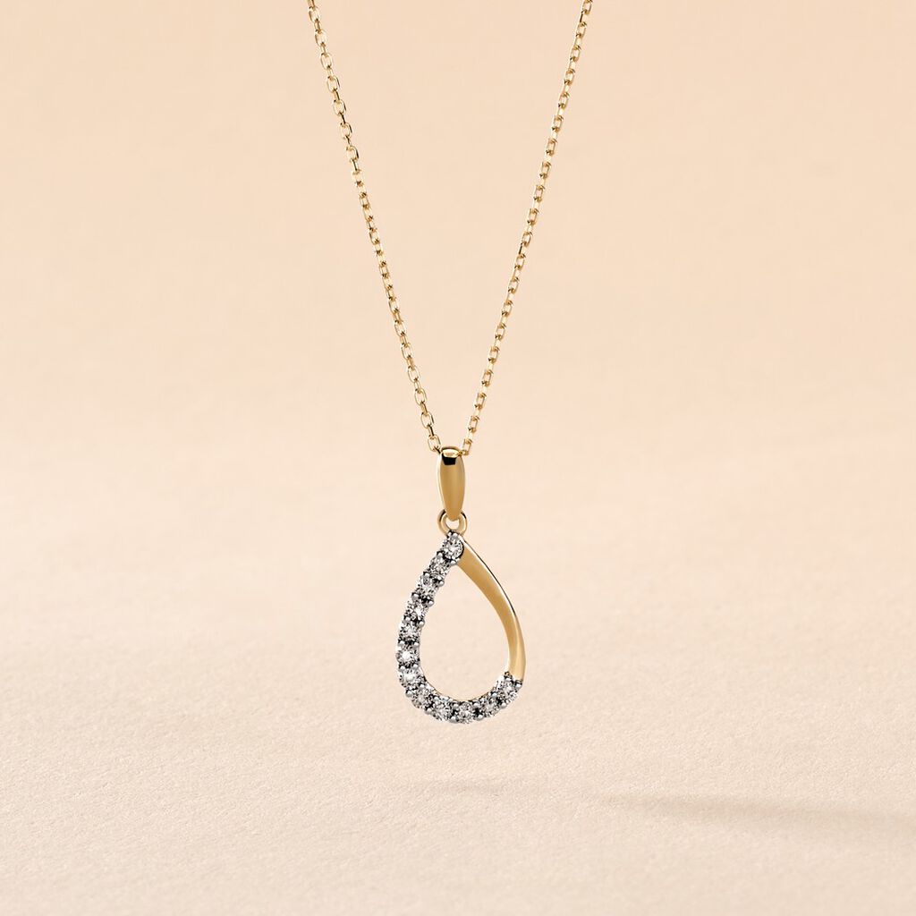 Collier Chrystalise Or Jaune Diamant - Colliers Femme | Histoire d’Or