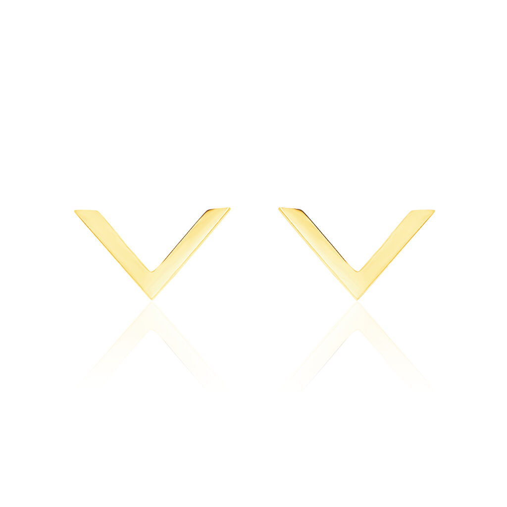 Boucles D'oreilles Puces Ella Or Jaune - Clous d'oreilles Femme | Histoire d’Or