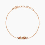 Bracelet Camelia Argent Rose Oxyde De Zirconium - Bracelets Femme | Histoire d&rsquo;Or