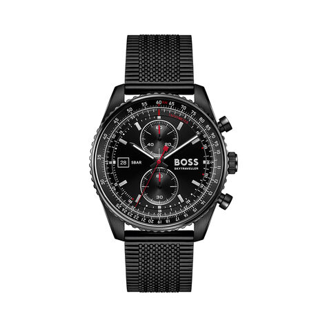 Montre Hugo Boss Skytraveller Pro Noir - Montres Homme | Histoire d&rsquo;Or