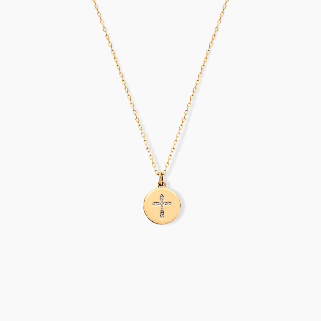 Collier Kristian Or Jaune Diamant - Colliers Femme | Histoire d’Or