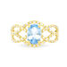 Bague Tina Or Jaune Topaze Et Diamant - Bagues solitaires Femme | Histoire d’Or