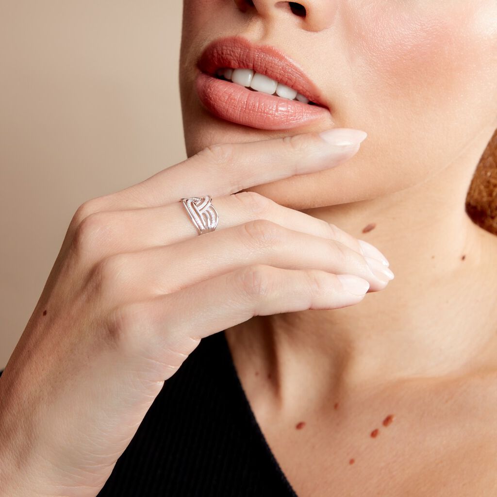 Bague Leopoldine Or Blanc Diamant - Bagues avec pierre Femme | Histoire d’Or