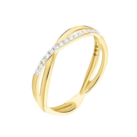 Bague Eister Or Jaune Oxyde De Zirconium - Bagues avec pierre Femme | Histoire d’Or