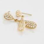 Boucles D'oreilles Pendantes Reiko Or Jaune Oxyde De Zirconium - Boucles d'oreilles pendantes Femme | Histoire d&rsquo;Or