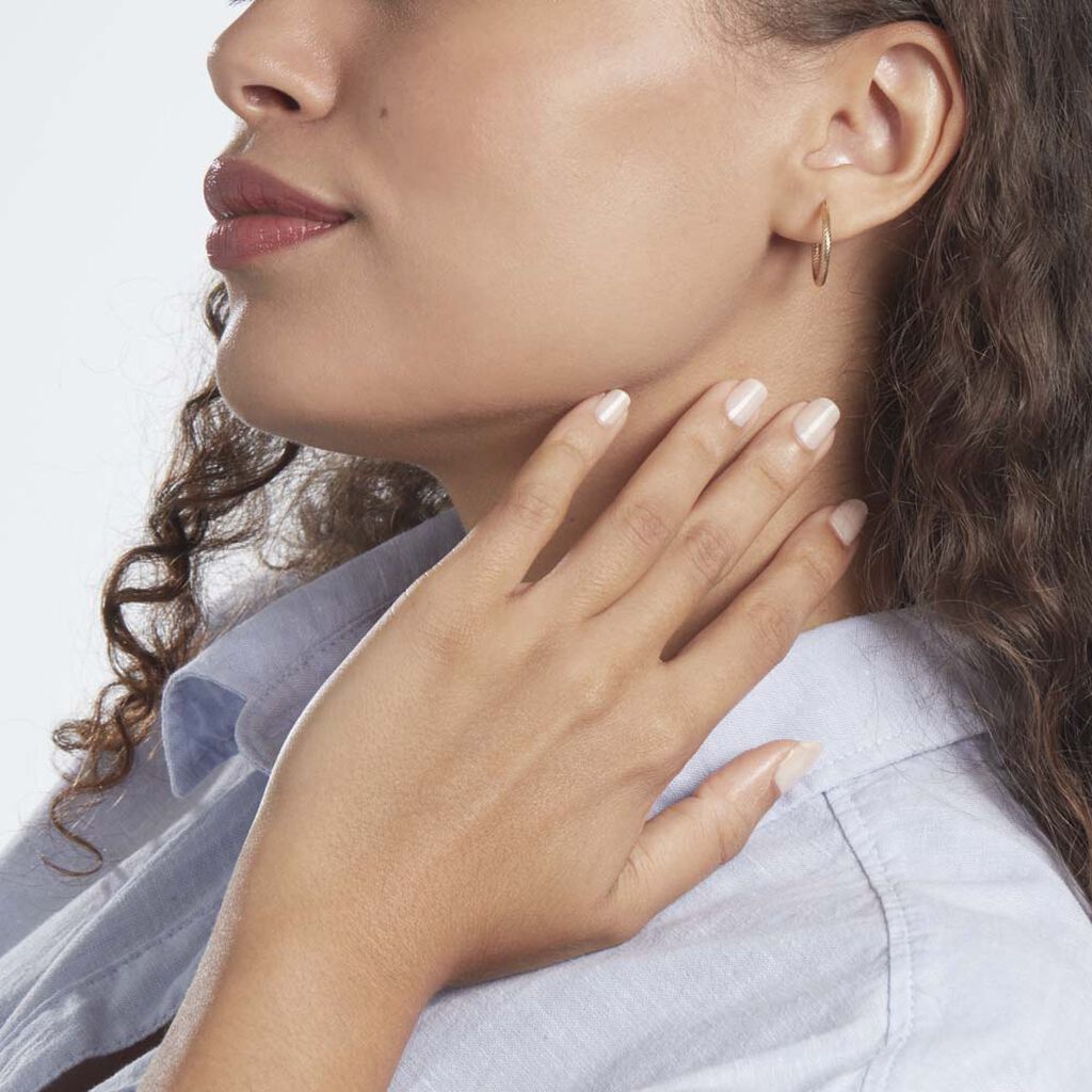 Créoles Merraine Or Jaune - Boucles d'oreilles créoles Femme | Histoire d’Or