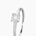 Bague Or Blanc Adeline Diamants - Bagues avec pierre Femme | Histoire d&rsquo;Or