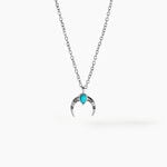 Collier Estrid Argent Blanc Turquoise - Colliers fantaisie Femme | Histoire d&rsquo;Or