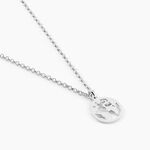 Collier Argent Blanc Colombina - Ras de cou Femme | Histoire d&rsquo;Or