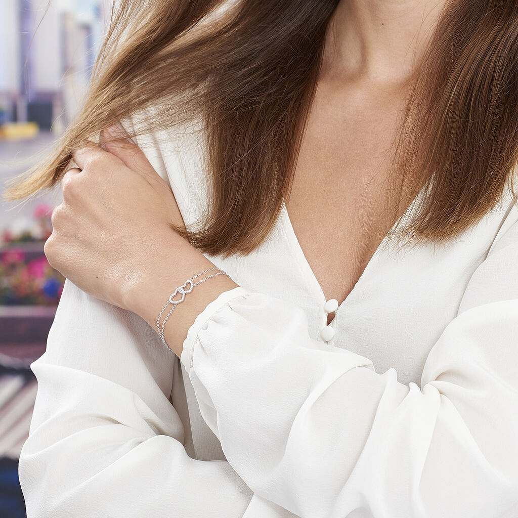 Bracelet Anne-ael Argent Blanc Oxyde De Zirconium - Bracelets Femme | Histoire d’Or
