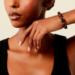 Bracelet Miky Acier Jaune Pierre De Synthese Agate - Bracelets Femme | Histoire d&rsquo;Or