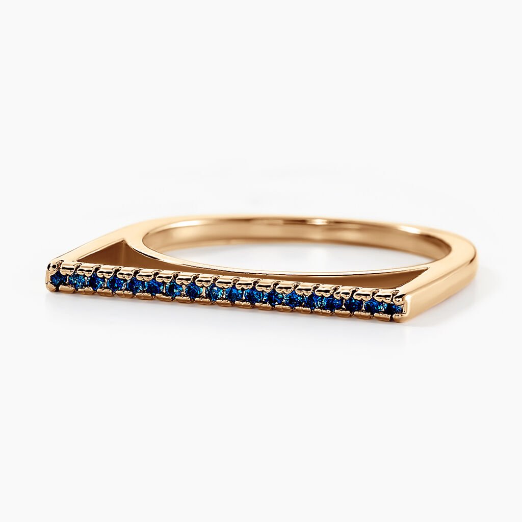 Bague Marika Plaqu&eacute; Or Dor&eacute; Pierre D'imitation - Bagues avec pierre Femme | Histoire d&rsquo;Or
