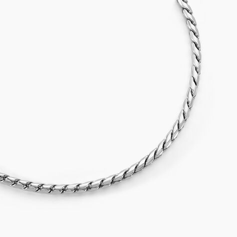 Collier Thies Acier Blanc - Colliers fantaisie Homme | Histoire d&rsquo;Or
