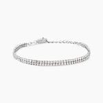 Bracelet Anthia Argent Blanc Oxyde De Zirconium - Bracelets Femme | Histoire d&rsquo;Or