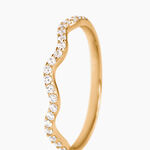 Bague Myrrhe Plaqu&eacute; Or Jaune Oxyde De Zirconium - Bagues avec pierre Femme | Histoire d&rsquo;Or