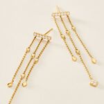 Boucles D'oreilles Pendantes Eclat D'etoile Or Jaune Oxyde - Boucles d'oreilles pendantes Femme | Histoire d&rsquo;Or