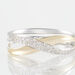 Bague Nene Or Bicolore Diamant - Bagues avec pierre Femme | Histoire d’Or