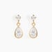 Boucles D'oreilles Pendantes Lika Or Jaune Oxyde De Zirconium - Boucles d'oreilles pendantes Femme | Histoire d’Or