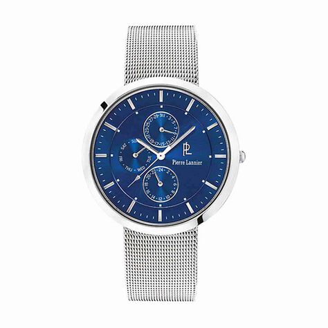 Montre Pierre Lannier Collection Urban Hour Bleu - Montres Homme | Histoire d’Or