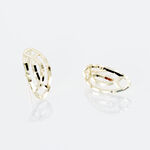 Boucles D'oreilles Puces Elodile Ovale Or Jaune - Clous d'oreilles Femme | Histoire d&rsquo;Or