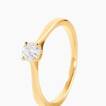 Bague Solitaire One Or Jaune Diamant - Bagues solitaires Femme | Histoire d&rsquo;Or