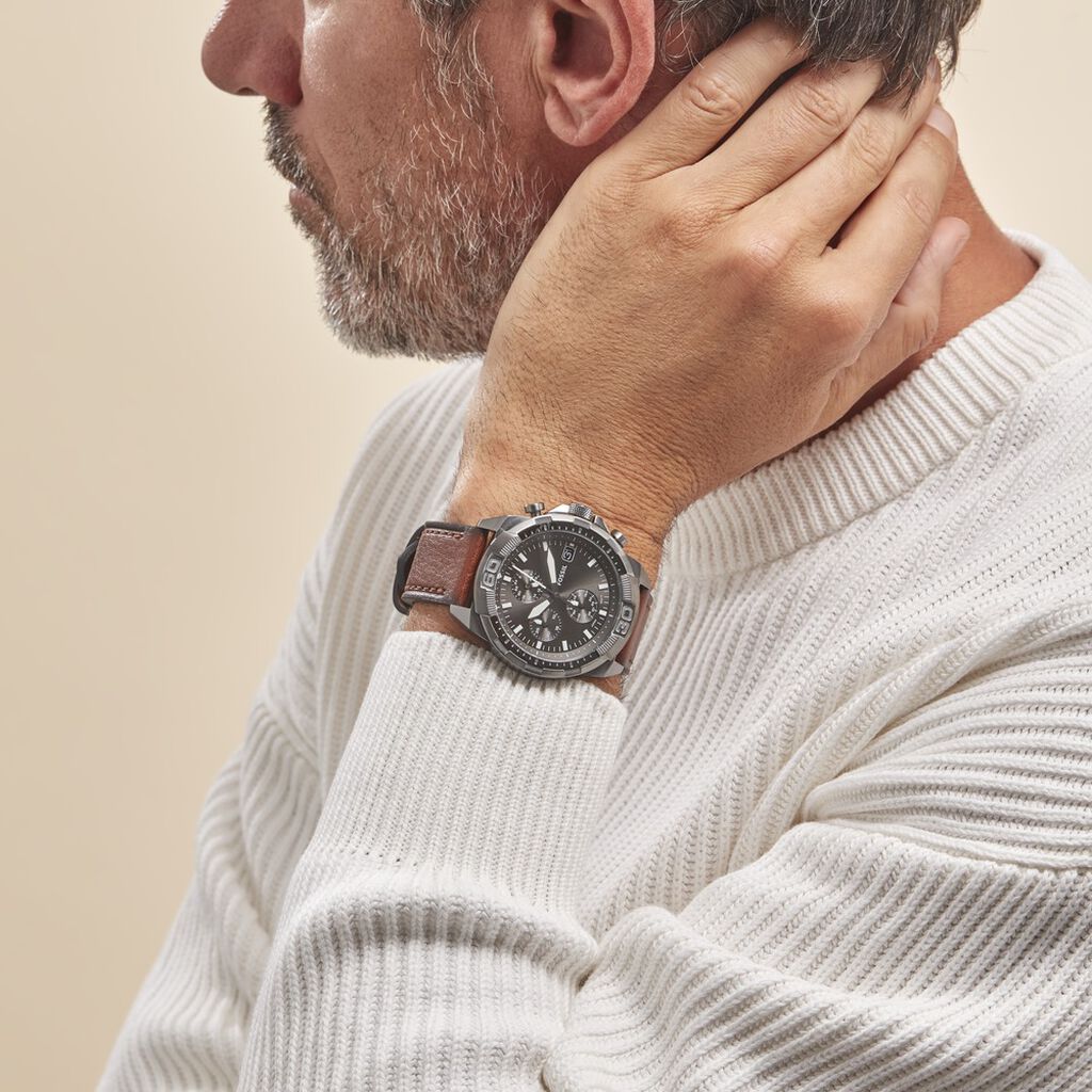 Montre Fossil Bronson 44 Gris - Montres Homme | Histoire d’Or