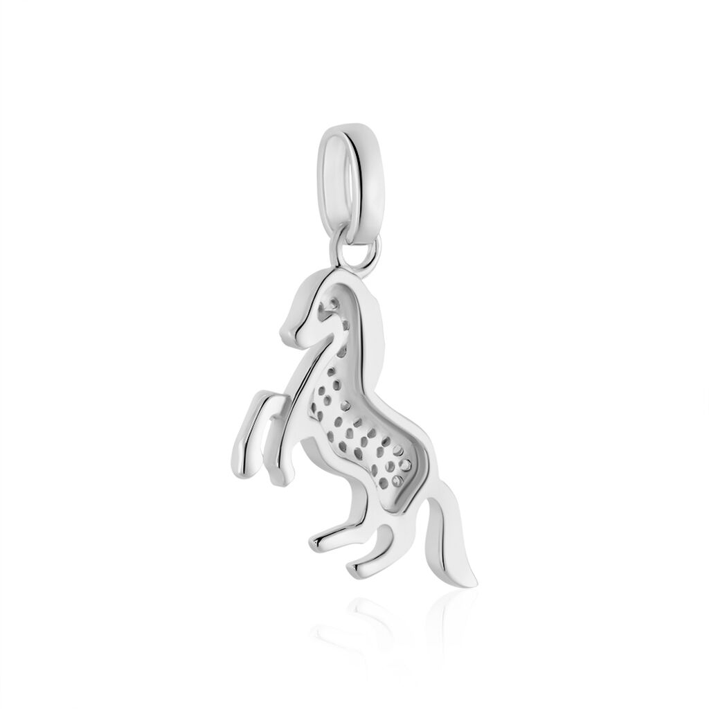 Pendentif Amelot Argent Blanc Oxyde De Zirconium - Pendentifs Femme | Histoire d’Or