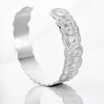 Bracelet Jonc Imagine Florette Acier Blanc - Bracelets joncs Femme | Histoire d&rsquo;Or