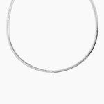 Collier Izel Maille Anglaise Or Blanc - Chaines Femme | Histoire d&rsquo;Or