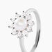 Bague Argent Blanc Cheri Perle De Culture Oxydes De Zirconium - Bagues solitaires Femme | Histoire d&rsquo;Or