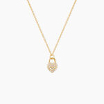 Collier Lucrezio Argent Dor&eacute; A L'Or 750/1000 Oxyde De Zirconium - F&ecirc;te des m&egrave;res Femme | Histoire d&rsquo;Or