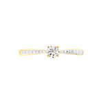 Bague Solitaire Hemera Or Jaune Diamant - Bagues solitaires Femme | Histoire d&rsquo;Or