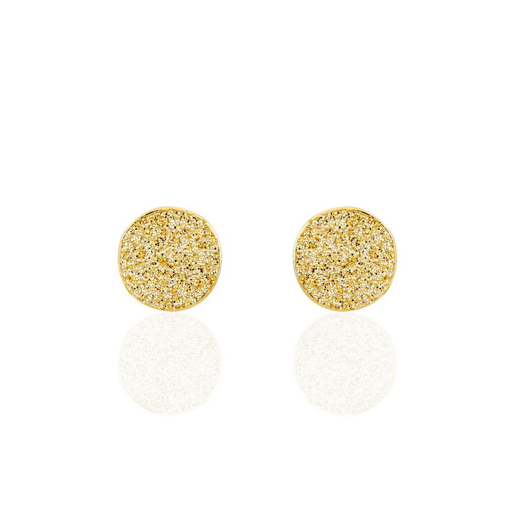 Boucles D'oreilles Puces Eryne Or Jaune - Clous d'oreilles Femme | Histoire d’Or