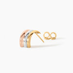 Cr&eacute;oles Igora Or Tricolore - Boucles d'oreilles cr&eacute;oles Femme | Histoire d&rsquo;Or