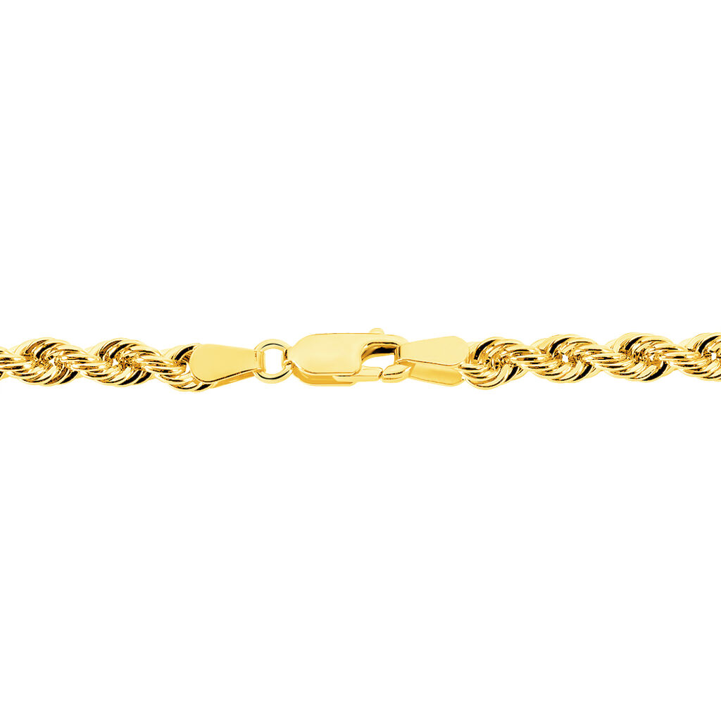 Bracelet Jerry Or Jaune Maille Corde - Bracelets chaîne Femme | Histoire d’Or