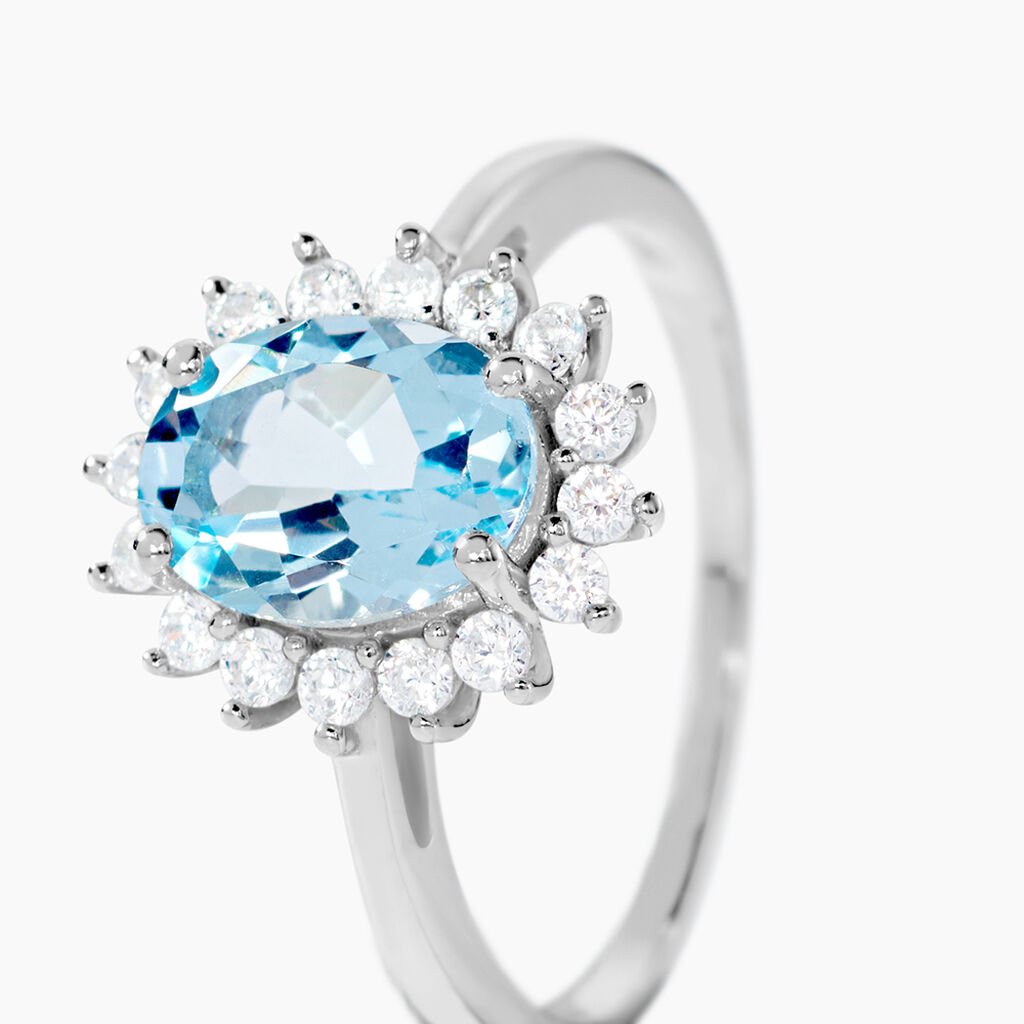 Bague Trick Or Blanc Topaze Et Oxyde - Bagues solitaires Femme | Histoire d&rsquo;Or