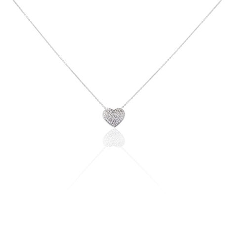 Collier Or Blanc Dann Oxydes De Zirconium - Colliers Femme | Histoire d’Or