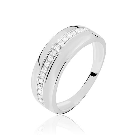 Bague Vianca Or Blanc Diamant - Bagues avec pierre Femme | Histoire d’Or
