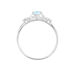 Bague Amance Or Blanc Topaze Et Oxyde De Zirconium - Bagues solitaires Femme | Histoire d’Or