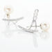 Bijoux D'oreilles Sylviane Argent Blanc Perle De Culture Et Oxyde - Boucles d'oreilles fantaisie Femme | Histoire d’Or