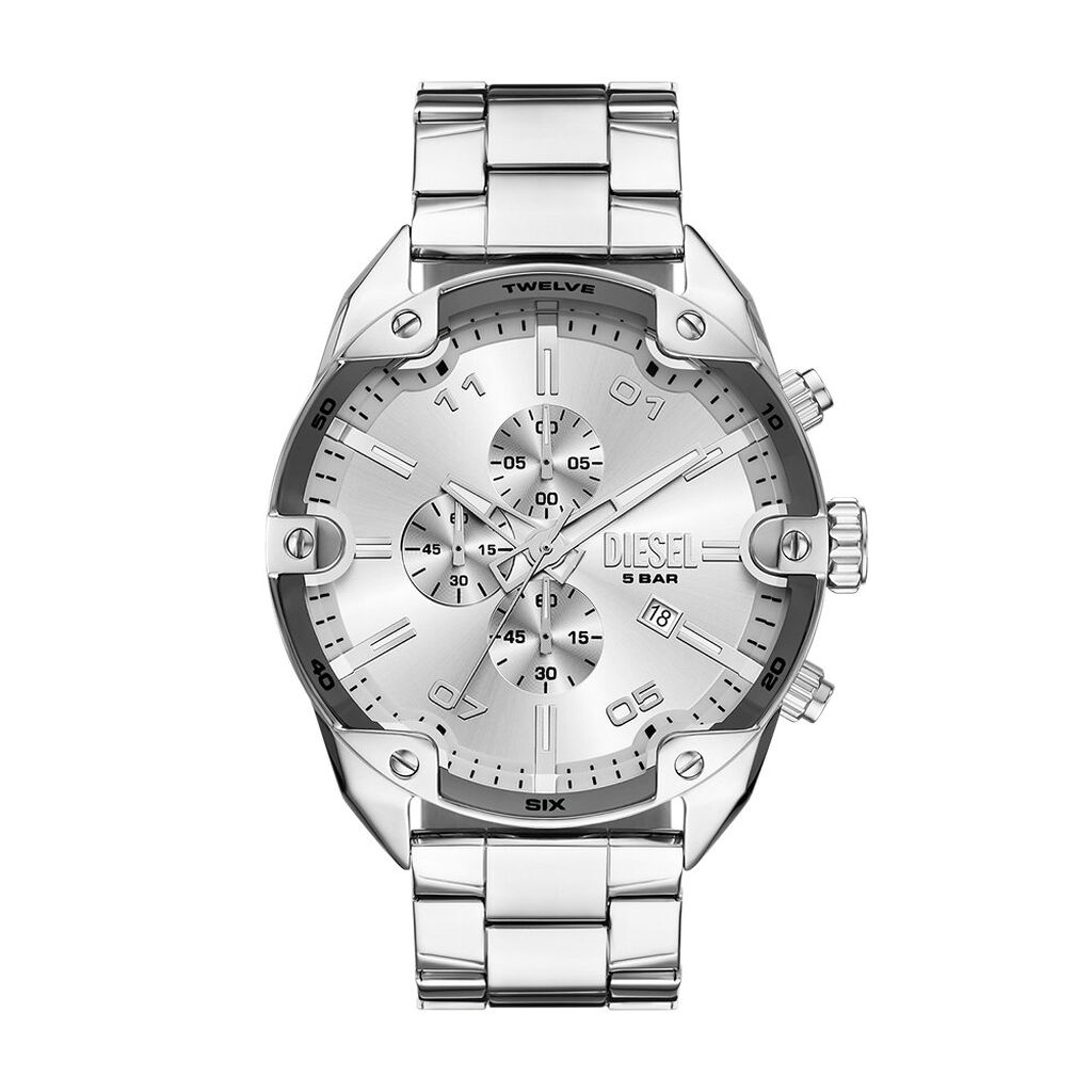 Montre Diesel Spiked Argent&eacute; - Id&eacute;es cadeaux Homme | Histoire d&rsquo;Or
