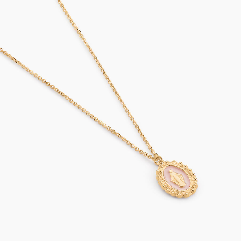 Collier Lueur Coloree Or Jaune - Pendentifs Baptême Famille | Histoire d’Or