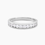 Alliance C&eacute;llia Argent Blanc Oxyde De Zirconium - Alliances Femme | Histoire d&rsquo;Or