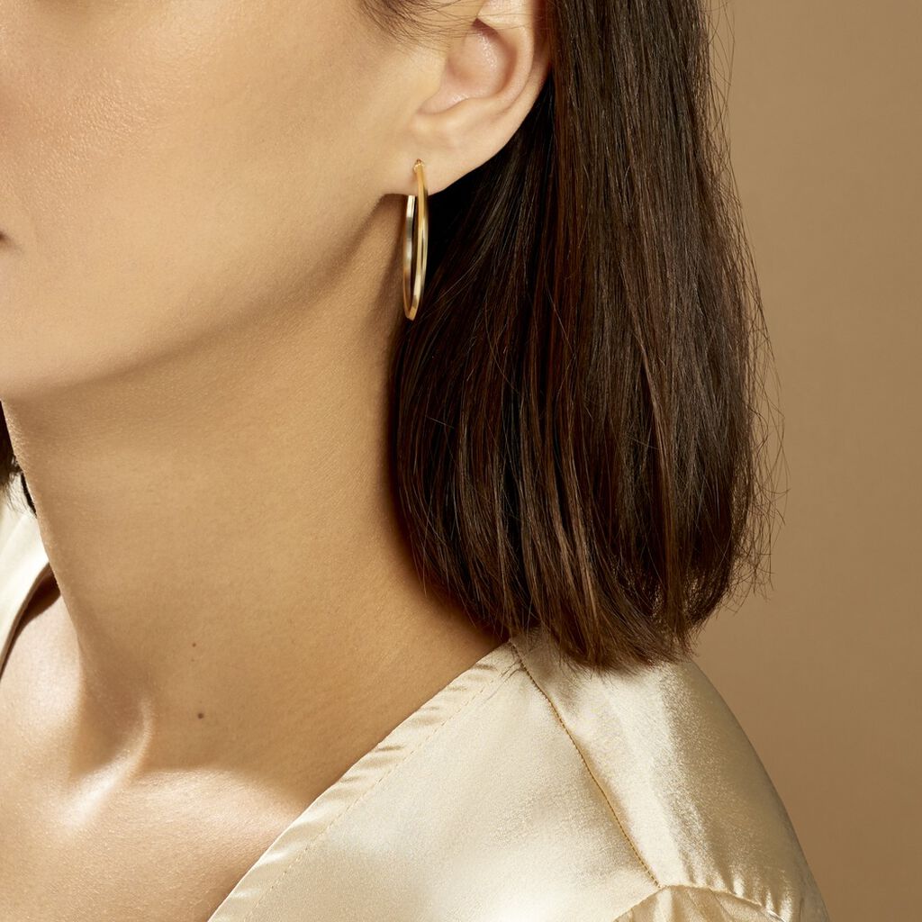 Créoles Ilana Or Jaune - Boucles d'oreilles créoles Femme | Histoire d’Or