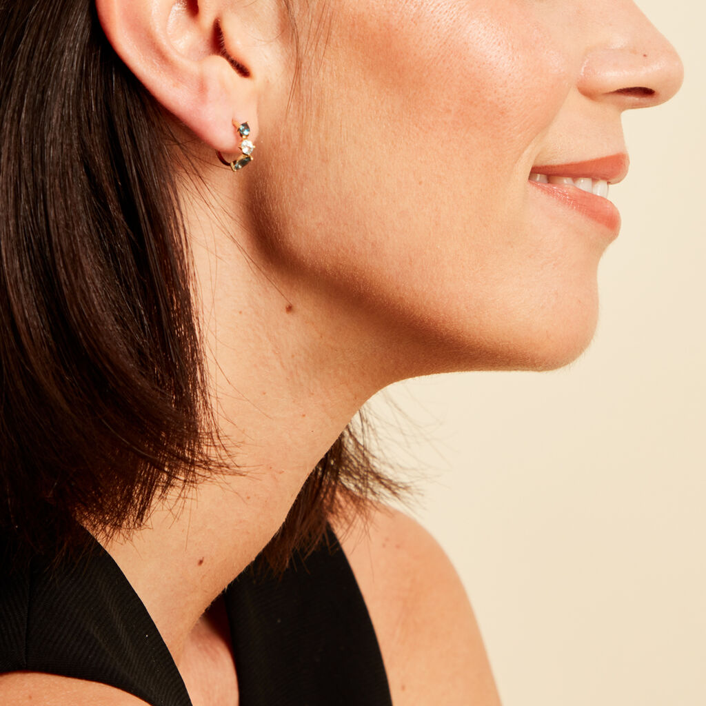 Créoles Printemps Précieux Or Jaune Topaze - Boucles d'oreilles créoles Femme | Histoire d’Or
