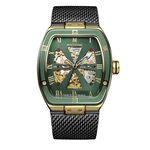 Montre Montignac Tonneau Automatique Vert - Montres Homme | Histoire d&rsquo;Or