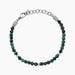 Bracelet Jourdan Acier Blanc Turquoise - Bracelets Homme | Histoire d&rsquo;Or