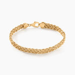 Bracelet Cordelia Maille Corde Or Jaune - Bracelets cha&icirc;ne Femme | Histoire d&rsquo;Or